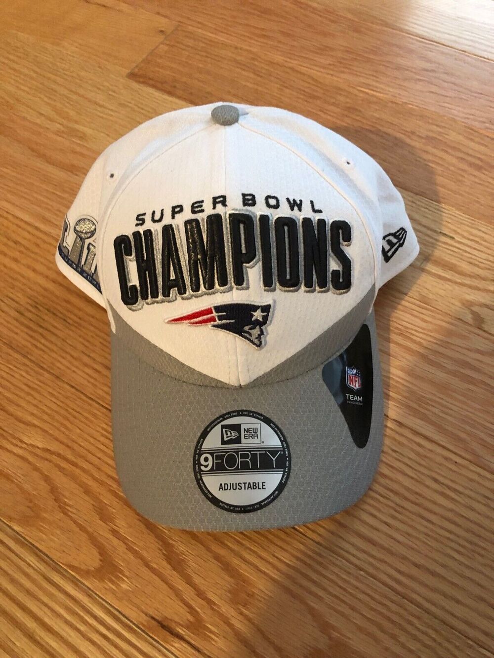 New England Patriots New Era Super Bowl 53 LIII Cap Hat NFL New with Tags White